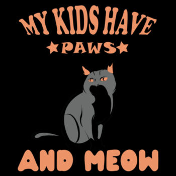 My Kids Have Paws - Youth Jersey Short Sleeve Tee Design