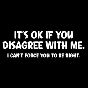Disagree With Me - Unisex Premium Fleece Crew Sweatshirt Design