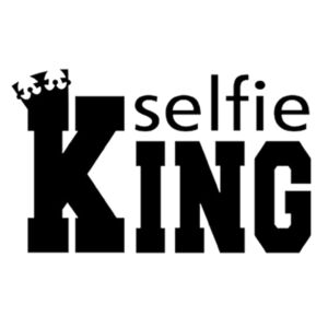 Selfie King - Unisex Premium Cotton Long Sleeve T-Shirt Design