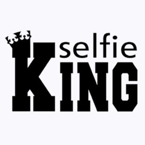 Selfie King - Unisex Premium Fleece Hooded Sweatshirt Design