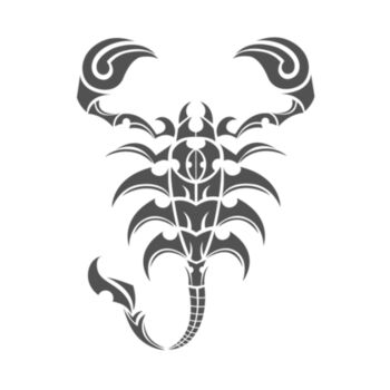 Scorpion Dark Grey - Unisex Premium Cotton T-Shirt Design