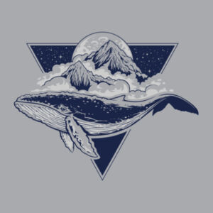 Sky Whale - Unisex Premium Fleece Crew Sweatshirt Design