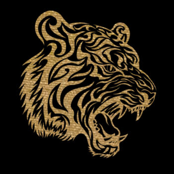 Tiger Gold - Women's Premium Cotton T-Shirt Design
