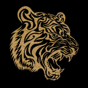 Tiger Gold - Unisex Premium Fleece Hooded Sweatshirt Design