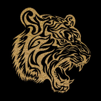 Tiger Gold - Unisex Premium Fleece Hooded Sweatshirt Design