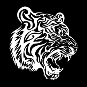 Tiger White - Youth Jersey Short Sleeve Tee Design