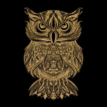 Owl Gold - Women's Premium Cotton T-Shirt Design