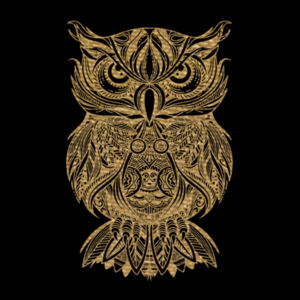 Owl Gold - Unisex Premium Cotton Long Sleeve T-Shirt Design
