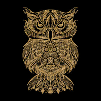 Owl Gold - Unisex Premium Cotton Long Sleeve T-Shirt Design