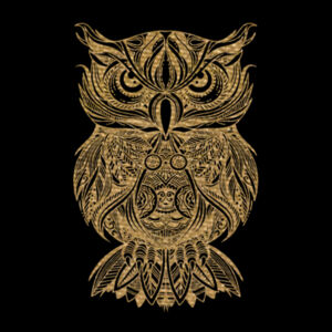 Owl Gold - Unisex Premium Cotton T-Shirt Design
