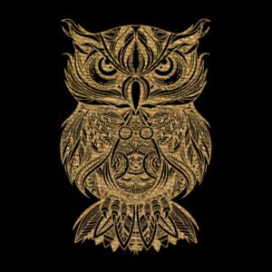 Owl Gold - Unisex Premium Cotton T-Shirt Design