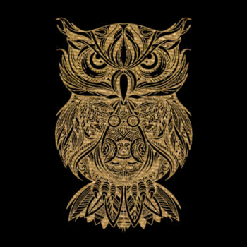 Owl Gold - Unisex Premium Fleece Hooded Sweatshirt Design