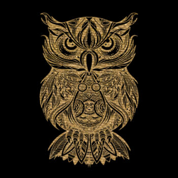 Owl Gold - Unisex Premium Fleece Hooded Sweatshirt Design