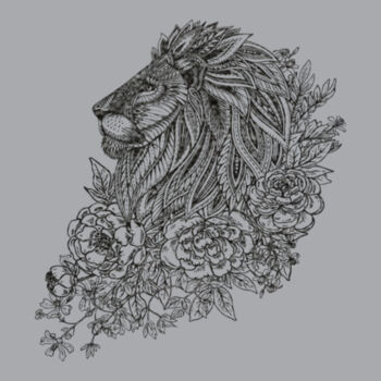 Lion Black - Unisex Premium Fleece Crew Sweatshirt Design