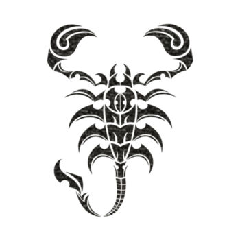 Scorpion Black - Unisex Premium Cotton T-Shirt Design