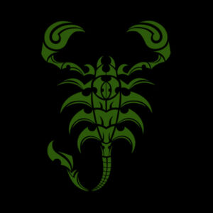 Scorpion Dark Green - Unisex Premium Fleece Hooded Sweatshirt Design
