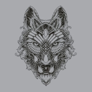 Wolf Black - Unisex Premium Fleece Crew Sweatshirt Design