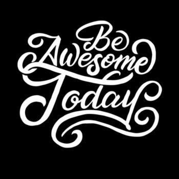 Be Awesome Today - Unisex Premium Cotton T-Shirt Design