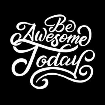 Be Awesome Today - Unisex Premium Fleece Hooded Sweatshirt Design