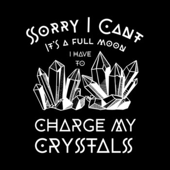 Charge My Crystals - Unisex Premium Cotton Long Sleeve T-Shirt Design