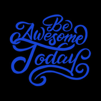 Be Awesome Today Blue - Youth Jersey Short Sleeve Tee Design