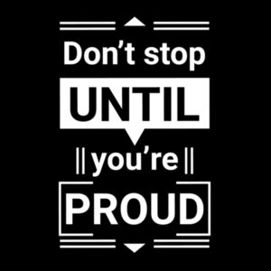 Don't Stop - Women's Premium Cotton T-Shirt Design