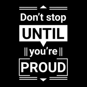 Don't Stop - Unisex Premium Cotton T-Shirt Design