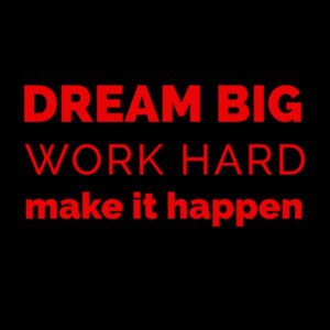Dream Big Red - Unisex Premium Fleece Hooded Sweatshirt Design