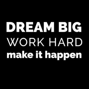 Dream Big White - Women's Premium Cotton T-Shirt Design