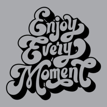 Enjoy Every Moment White - Unisex Premium Fleece Crew Sweatshirt Design