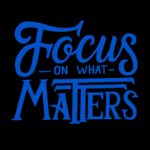 Focus On What Matters - Unisex Premium Fleece Crew Sweatshirt Design