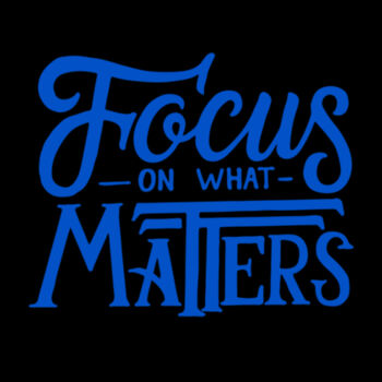 Focus On What Matters - Unisex Premium Fleece Crew Sweatshirt Design