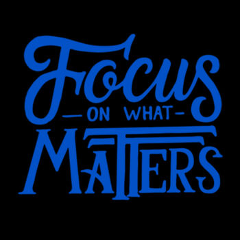 Focus On What Matters - Unisex Premium Cotton Long Sleeve T-Shirt Design