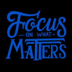 Focus On What Matters - Unisex Premium Fleece Hooded Sweatshirt Design
