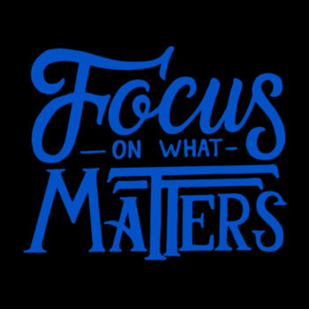 Focus On What Matters - Unisex Premium Fleece Hooded Sweatshirt Design