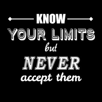 Know Your Limits  - Unisex Premium Cotton T-Shirt Design