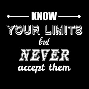 Know Your Limits  - Unisex Premium Fleece Crew Sweatshirt Design