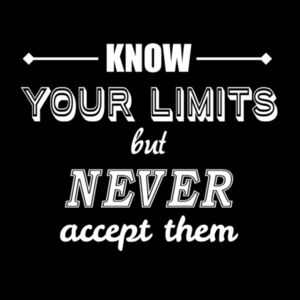 Know Your Limits  - Unisex Premium Fleece Hooded Sweatshirt Design