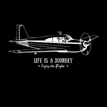 Life Is A Journey White - Women's Premium Cotton T-Shirt Design