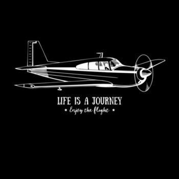 Life Is A Journey White - Unisex Premium Cotton T-Shirt Design