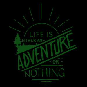 Life Is An Adventure Green - Unisex Premium Fleece Crew Sweatshirt Design