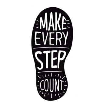 Make Every Step Count Black - Youth Jersey Short Sleeve Tee Design