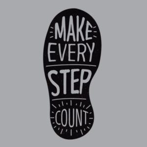 Make Every Step Count Black - Unisex Premium Fleece Crew Sweatshirt Design
