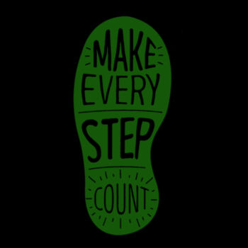 Make Every Step Count Green - Youth Jersey Short Sleeve Tee Design