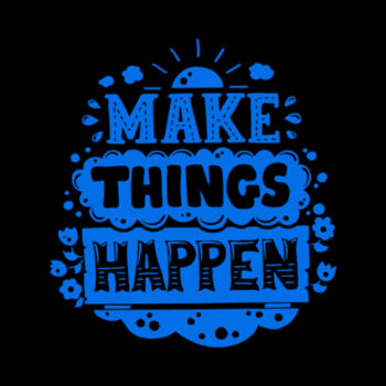 Make Things Happen Blue - Youth Jersey Short Sleeve Tee Design