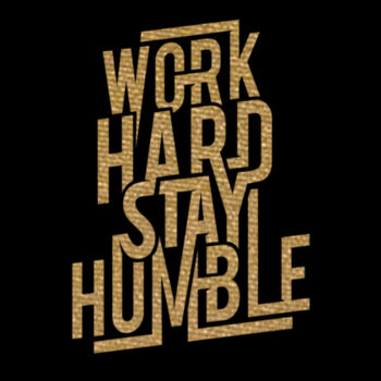 Work Hard Gold - Women's Premium Cotton T-Shirt Design