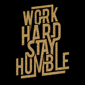 Work Hard Gold - Unisex Premium Cotton T-Shirt Design