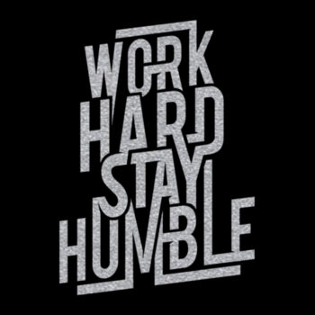 Work Hard Silver - Women's Premium Cotton T-Shirt Design