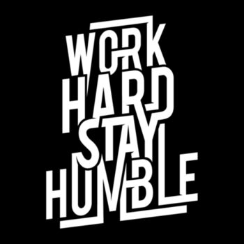 Work Hard White - Women's Premium Cotton T-Shirt Design