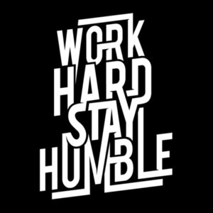 Work Hard White - Unisex Premium Cotton T-Shirt Design
